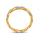 18ct Yellow Gold Diamond Twisted Band Ring R1269_2