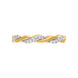 18ct Yellow Gold Diamond Twisted Band Ring R1269_3