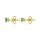 18ct Yellow Gold Round Solitaire Stud Earrings