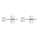 18ct White Gold 0.25ct Diamond Solitaire Brilliant Cut Stud Earrings, FEU-2323_2