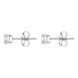 18ct White Gold 0.41ct Diamond Claw Set Solitaire Stud Earrings FEU-2218