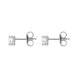 18ct White Gold 0.50ct Diamond Claw Set Solitaire Stud Earrings