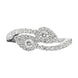 18ct White Gold 0.59ct Diamond Twist Leaf Ring PJW151