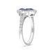 18ct White Gold 1.93ct Sapphire 0.30ct Diamond Clover Cluster Ring FEU-2283