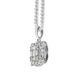 18ct White Gold Diamond Baguette Cut Cluster Pendant, FEU-2376_2