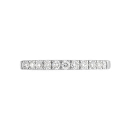 18ct White Gold Diamond Eleven Stone Half Eternity Ring, FEU-1686._2