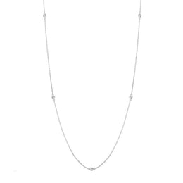 18ct White Gold Diamond Long Necklet N1023