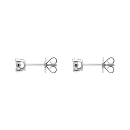 18ct White Gold Diamond Princess and Marquise Cut Cluster Stud Earrings, FEU-111._2