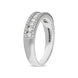 18ct White Gold Diamond Three Row Half Eternity Ring, FEU-2457_3