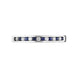 18ct White Gold Sapphire Diamond Half Eternity Ring, FEU-2465_2