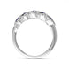 18ct White Gold Sapphire Diamond Marquise Five Stone Half Eternity Ring, FEU-2443_3