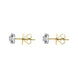 18ct White and Yellow Gold Diamond Cluster Stud Earrings, FEU-2488_3