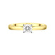 18ct Yellow Gold 0.50ct Diamond Brilliant Cut Solitaire Ring FEU-2316