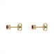18ct Yellow Gold 0.64ct Ruby Claw Set Stud Earrings, FEU-204_2