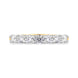 18ct Yellow Gold Diamond Claw Set Half Eternity Ring, FEU-1874_2