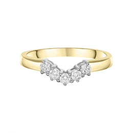18ct Yellow Gold Diamond Five Stone V Set Eternity Ring, FEU-2535._2