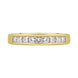 18ct Yellow Gold Diamond Princess Cut Nine Stone Half Eternity Ring, FEU-1353._2