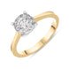 18ct Yellow Gold Diamond Round Brilliant Cut Cluster Ring, FEU-2366