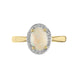 18ct Yellow Gold Opal Diamond Oval Cluster Ring, FEU-2234_2