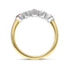 18ct Yellow Gold Ruby Diamond Half Eternity Ring, FEU-1087_3