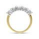 18ct Yellow gold Diamond Five Stone Bar Set Half Eternity Ring, FEU-2561_3
