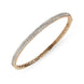 18ct Rose Gold 1.87ct Diamond Bangle, B1118.