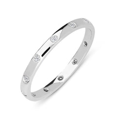 18ct White Gold 0.13ct Diamond Eternity Ring. BNN-083.