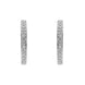 18ct White Gold 0.13ct Diamond Hoop Earrings. E2118