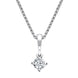 18ct White Gold 0.15ct Diamond Brilliant Cut Solitaire Necklace FEU-2184