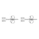 18ct White Gold 0.15ct Diamond Solitaire Stud Earrings FEU2085