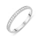 18ct White Gold 0.19ct Diamond Channel Set Half Eternity Ring, R1031.