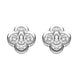 18ct White Gold 0.25ct Diamond Flower Stud Earrings FEU-1971