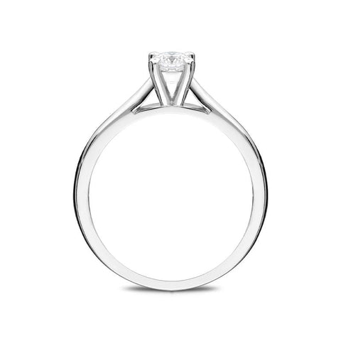 18ct White Gold 0.25ct Diamond Solitaire Ring FEU-2140