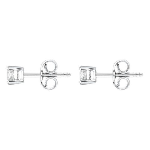 18ct White Gold 0.25ct Diamond Solitaire Stud Earrings FEU2087