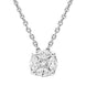 18ct White Gold 0.26ct Diamond Marquise Cut Cluster Necklace, FEU-312. 