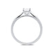 18ct White Gold 0.30ct Diamond Princess Cut Solitaire Ring, FEU-678.