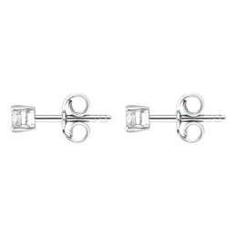 18ct White Gold 0.30ct Diamond Solitaire Stud Earrings FEU-2153