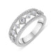 18ct White Gold 0.58ct Diamond House Style Half Eternity Ring. R1054.