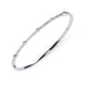 18ct White Gold 0.35ct Diamond Hinged Bangle, B1121.