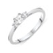 18ct White Gold 0.35ct Diamond Trilogy Ring R1116