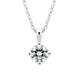 18ct White Gold 0.40ct Diamond Brilliant Cut Solitaire Necklace, FEU-292.