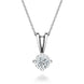 18ct White Gold 0.40ct Diamond Brilliant Cut Solitaire Necklace, FEU-367.