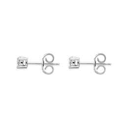 18ct White Gold 0.40ct Diamond Solitaire Brilliant Cut Stud Earrings, FEU-1766.
