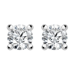18ct White Gold 0.40ct Diamond Solitaire Stud Earrings FEU2105
