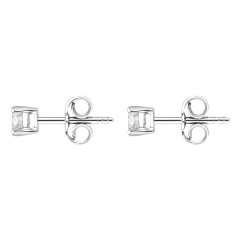 18ct White Gold 0.40ct Diamond Solitaire Stud Earrings FEU2106