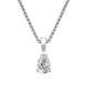 18ct White Gold 0.42ct Diamond Pear Cut Solitaire Necklace FEU-1981