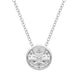 18ct White Gold 0.43ct Diamond Brilliant Cut Solitaire Necklace FEU-1927