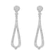 18ct White Gold 0.44ct Diamond Open Pear Drop Earrings FEU-1972