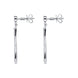 18ct White Gold 0.45ct Diamond Open Pear Drop Earrings, FEU-1385.