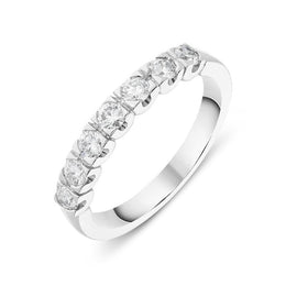 18ct White Gold 0.55ct Diamond Eternity Ring FEU-838